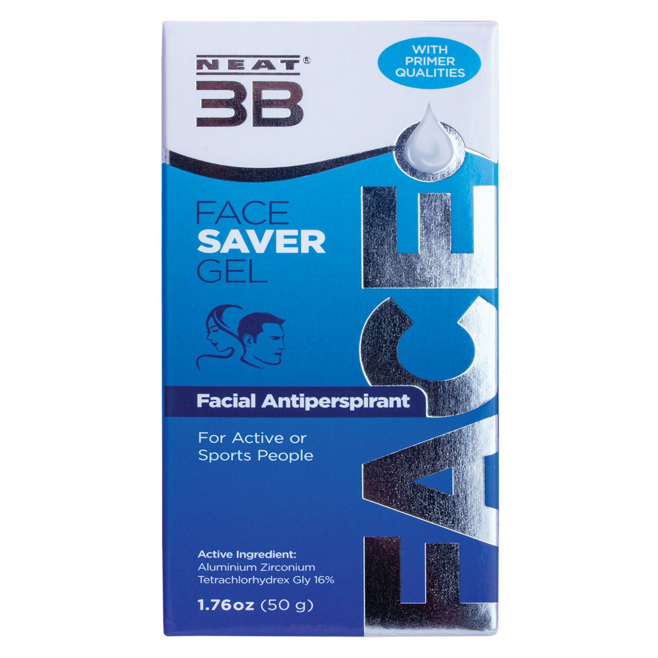 Neat 3B Face Saver Anti-Perspirant Gel, Non Staining - 1.76 Oz